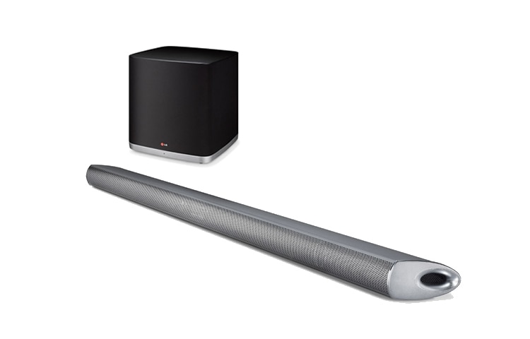 Front view of Soundbar z bezprzewodowym subwooferem NB5540